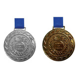 Kit C/100 Medalhas De Prata +