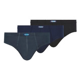 Kit C/12 Cuecas Slip Basic Torp 100% Algodão 