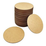 Kit C 15 Bolachas De Base Sousplat Círculo Em Mdf Cru 35x35