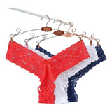 Kit C/15 Fio Dental Calcinhas Sexy Em Renda Sensual Luxo