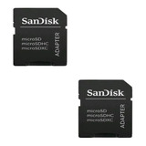 Kit C/2 Adaptador Sd Sandisk Leitor Micro Sd Sdhc Sdxc Note