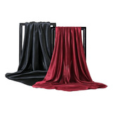 Kit C 2 Bandana Feminina Lenço Liso De Cetim Pescoço 90x90