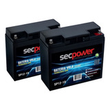 Kit C/2 Bateria Secpower 12v 18ah Vrla Agm Selada -