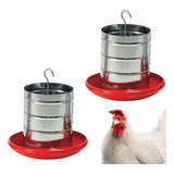 Kit C/2 Comed Galvanizado P/aves Pintinho Frango Codorna 5kg