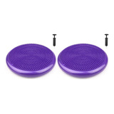 Kit C/2 Disco De Equilíbrio Com Bomba Cushion Inflável Yoga
