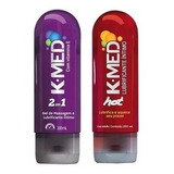 Kit C/2 Gel Lubrificante Íntimo K-med 2 Em 1 + Hot - 200ml