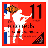 Kit C/2 Jogos De Encordoamento P/guitarra Rotosound Red R11