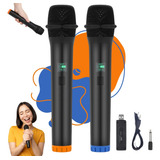 Kit C/2 Microfones Sem Fio Smart Sinal Forte Newion Nmi-01