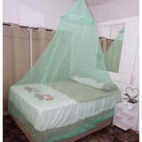 Kit C/2 Mosquiteiros Teto Casal C/ Elástico Renda - Promoção