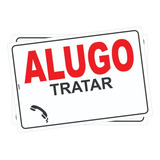 Kit C\2 Placas Sinalização Alugo Casa De Praia Telefone Ps