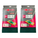 Kit C/2 Refil Mop Esfrebom Abrasivo Limpeza Bettanin Noviça
