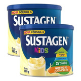 Kit C/2 Sustagen Kids Baunilha Complemento Alimentar 380g