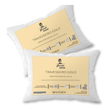 Kit C/2 Travesseiros - Gold 50x70 - Forro Duplo - Impermável