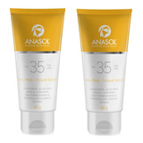 Kit C/2un Anasol Protetor Solar Facial Fps35 Toque Seco 60g
