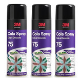 Kit C/3 Adesivo Cola Spray Reposicionavel Spray 75 - 3m