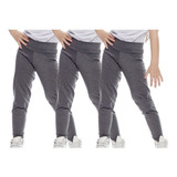 Kit C/3 Calça Leg Infantil Legging Lisa Criança Revenda