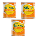 Kit C/3 Composto Lacteo Ninho Zero Lactose Nestle 380g
