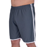 Kit C/3 Short Futebol Calção Liso Listrado Plus Size P Ao G3