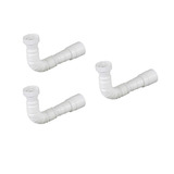 Kit C/3 Sifão Fere Instala Fácil Pvc Corrugado - Branco 1683