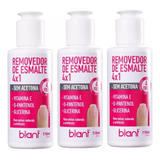 Kit C/3unid Blant Removedor De Esmalte 4x1 Sem Acetona 110ml