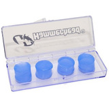Kit C/4 -tampão De Ouvido-protetor Auricular 100%silicone 