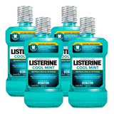 Kit C/4 Antisséptico Bucal Listerine Leve 500ml Pag 350ml