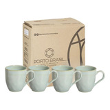 Kit C/4 Caneca 273ml Porto Brasil Professionals Bio Orgânico