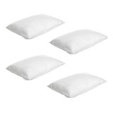 Kit C/4 Capas Protetora De Travesseiro Impermeável Com Ziper