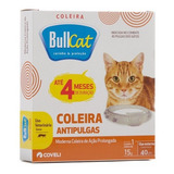 Kit C/4 Coleira Bullcat Contra Pulgas Para Gatos