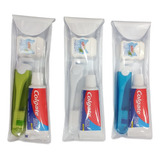 Kit C/4 Escova Viagem Creme Dental