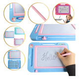 Kit C/4 Lousa Magica Grande Infantil Com Caneta Magnetica