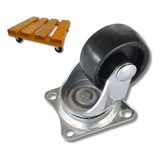 Kit C/4 Peças Rodizio Rodinha Para Moveis Vaso Em Geral 32mm