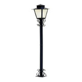 Kit C/4 Poste De Jardim Externo Quadrado Colonial 1,76m Pt