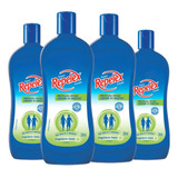 Kit C/4 Repelente Loção Suave Repelex Frasco 200ml