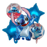 Kit C/5 Balões Lilo Corpo Mede 50, Redondo, Estrela 45 Cm