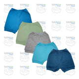 Kit C\5 Shorts Bermuda Tapa Fralda P/ Bebes