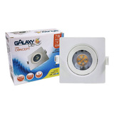 Kit C/5 Spot Led 7w 3000k Quadrado Par 20 Gesso Sanca Bivolt