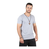 Kit C/5 Un Camisa Blusa Camiseta Masculina Gola V Basicas