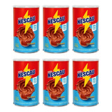 Kit C/6 Achocolatado Em Pó Nescau 33% Menos Açúcares 350g