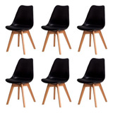 Kit C/6 Cadeiras Leda Charles Eames