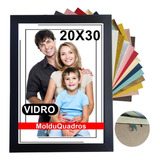 Kit C/6 Molduras Quadros 20x30 Laqueada Premium Com Vidro