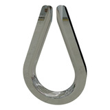 Kit C/8 Sapatilha Leve Inox Aisi 304 Para Cabo De Aço 5/16