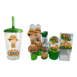Kit C/copo Twister+tubete 3d Lembrancinha Safari 250 Unid