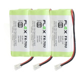 Kit C 3 Baterias 2 4v 600ma Para Telefone Sem Fio Intelbras