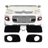 Kit C3 Aircross Glx Molduras Parachoque Farol Auxiliar Milha