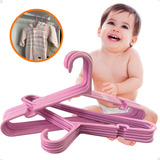 Kit Cabide Infantil Bebê 50 Unidades Rosa Reforçado Atacado