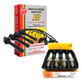 Kit Cabo E Velas De Ignição Pajero Tr4 2.0 16v Flex 2009/...