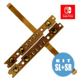 Kit Cabo Flex Flat Botão Sr Sl Joycon Nintendo Switch