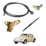 Kit Cabo + Flexivel + Suporte + Porca Embreagem Fusca