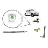 Kit Cabo + Flexivel + Suporte + Porca Embreagem Fusca